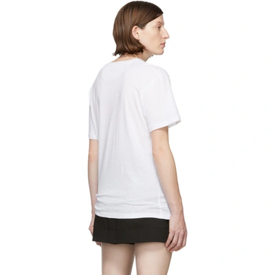 Shop Valentino White Bandana Logo Shirt In 0bo White