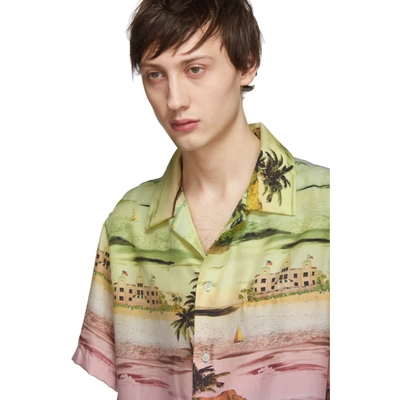 Amiri Beverly Hills Hawaiian Print Shirt In Yellow | ModeSens