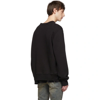 Shop Amiri Black Beverly Hills Sweatshirt