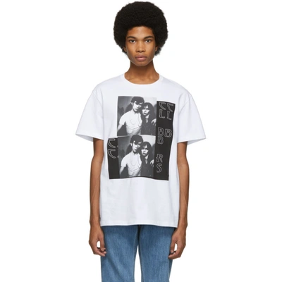 Shop Raf Simons White Couple T-shirt