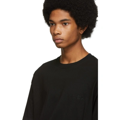 Shop Raf Simons Black Bald Head Big Fit T-shirt In 00099 Black