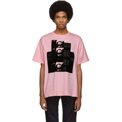 Shop Raf Simons Pink Toya T-shirt In 00034 Ltpnk