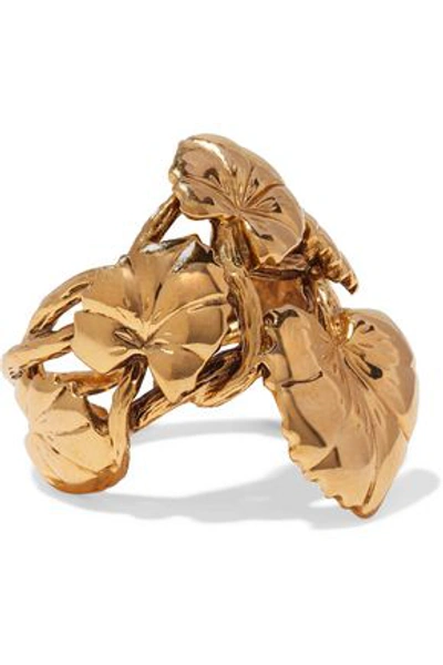 Shop Aurelie Bidermann Aurélie Bidermann Woman Gold-tone Ring Gold
