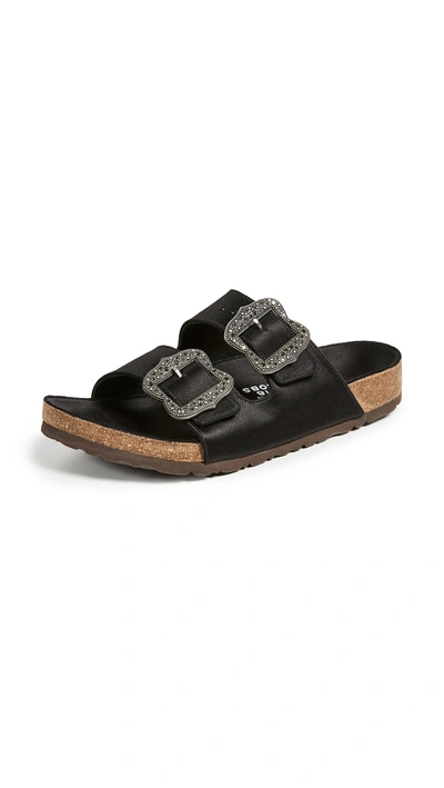 Shop Marc Jacobs Grunge Two Strap Sandals In Black