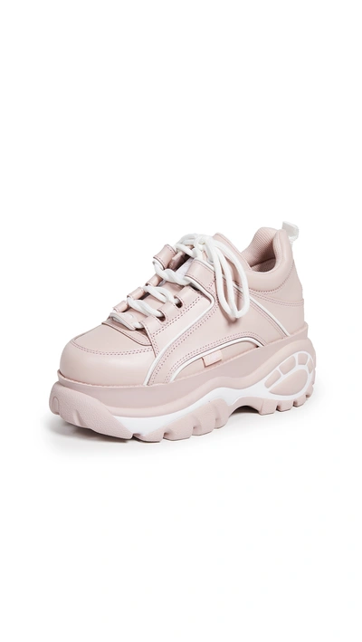 Shop Buffalo Classic Kicks Sneakers In Baby Pink