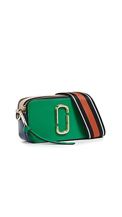 Shop Marc Jacobs Snapshot Camera Bag In Green Multi
