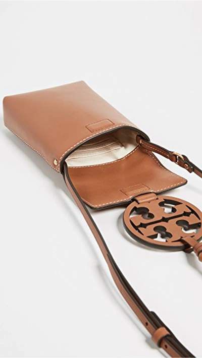 Shop Tory Burch Miller Phone Crossbody Phone Pouch In Aged Carmello