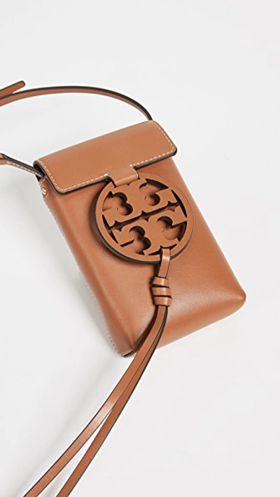 Shop Tory Burch Miller Phone Crossbody Phone Pouch In Aged Carmello