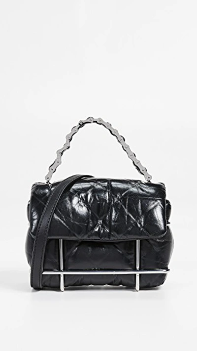 Shop Alexander Wang Halo Quilted Crossbody Bag In Black