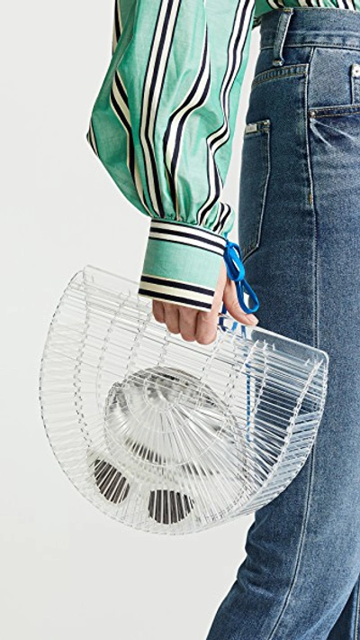 Cult Gaia Small Acrylic Ark Bag In Clear ModeSens