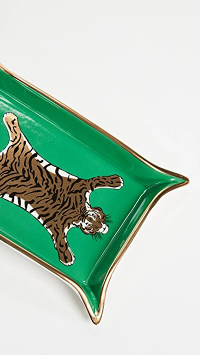 Shop Jonathan Adler Tiger Valet Tray Green One Size