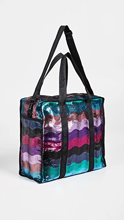 Shop Lesportsac Gabrielle Weekender Box Tote In Sequins