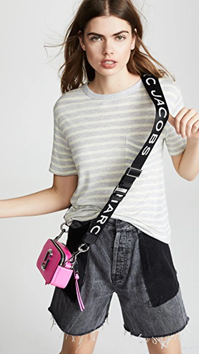 Shop Marc Jacobs Snapshot Fluro Camera Bag In Bright Pink