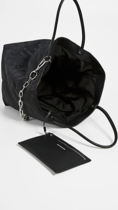 Shop Alexander Wang Roxy Soft Large Tote In Black
