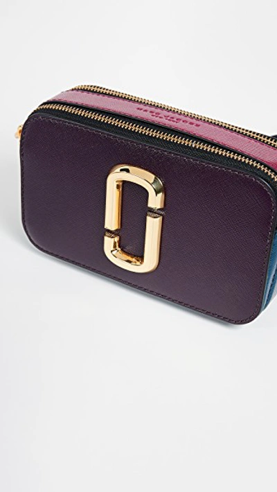 Shop Marc Jacobs Snapshot Buttons Crossbody Bag In Grape Multi