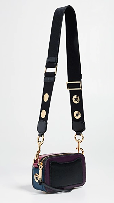 Shop Marc Jacobs Snapshot Buttons Crossbody Bag In Grape Multi