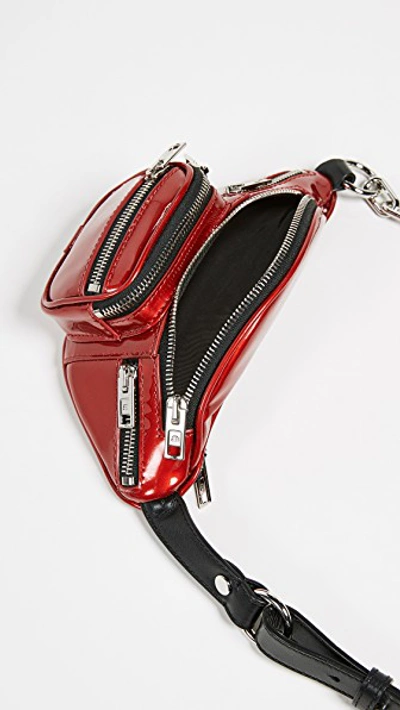 Shop Alexander Wang Attica Soft Mini Fanny Crossbody Bag In Red