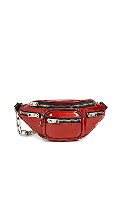 Shop Alexander Wang Attica Soft Mini Fanny Crossbody Bag In Red
