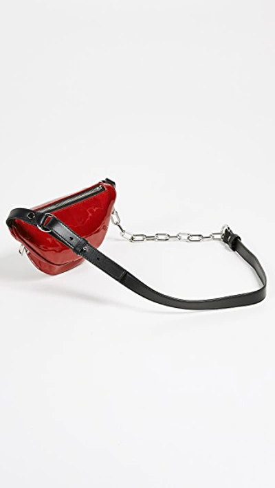 Shop Alexander Wang Attica Soft Mini Fanny Crossbody Bag In Red