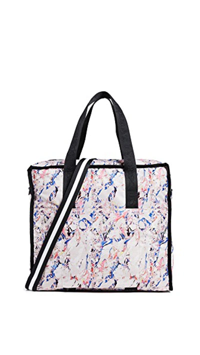 Shop Lesportsac Gabrielle Weekender Box Tote In Winter Marble
