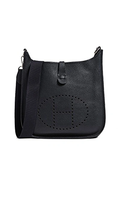 Shop Hermes Togo Evelyn I Pm Bag In Black
