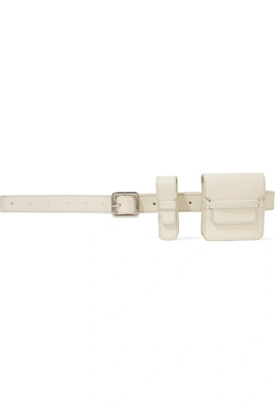 Shop Gabriela Hearst Leather Utility Belt In White