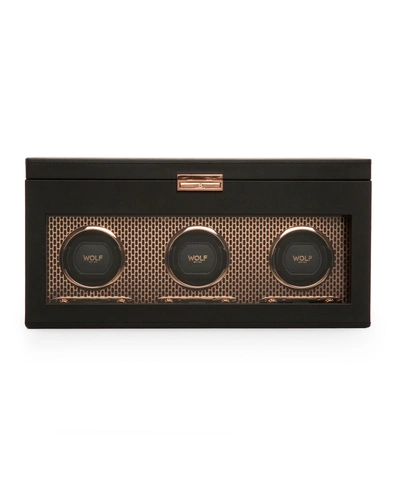 Shop Wolf Axis Triple Watch Winder With Storage