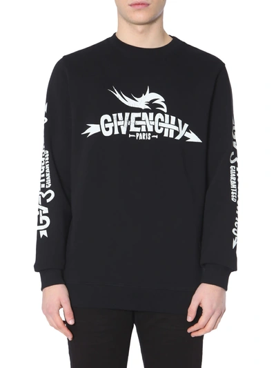 Shop Givenchy Crew Neck Sweatshirt In Nero