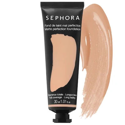 Shop Sephora Collection Matte Perfection Full Coverage Foundation 24 Honey 1.01oz/30 ml