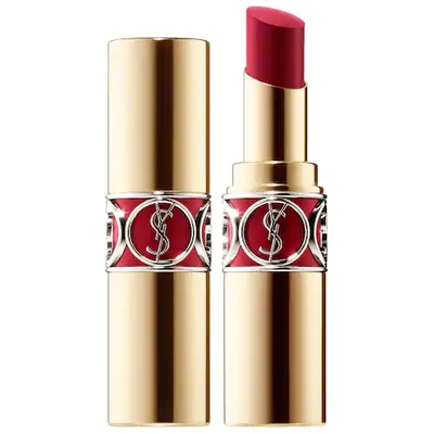 Shop Saint Laurent Rouge Volupté Shine Lipstick Balm 84 Red Cassandre 0.11 oz/ 3.2 G