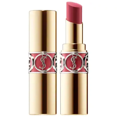 Shop Saint Laurent Rouge Volupté Shine Lipstick Balm 87 Rose Afrique 0.11 oz/ 3.2 G