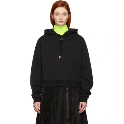 Shop Off-white Black Off Basic Hoodie In Black/white
