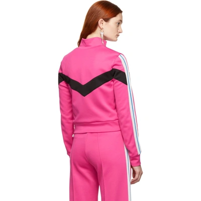 Shop Off-white Pink Gym Track Jacket In Fuchsia