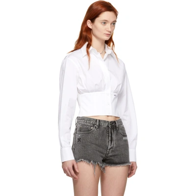 Shop Off-white White Corset Shirt