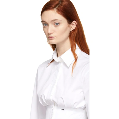 Shop Off-white White Corset Shirt