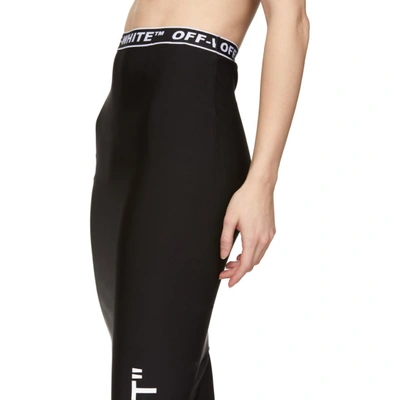 Shop Off-white Black Pencil Skirt In Black/white