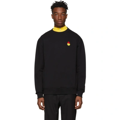 Shop Ami Alexandre Mattiussi Black Smiley Edition Patch Sweatshirt