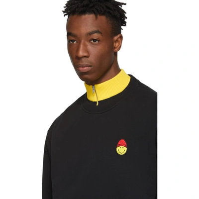 Shop Ami Alexandre Mattiussi Black Smiley Edition Patch Sweatshirt
