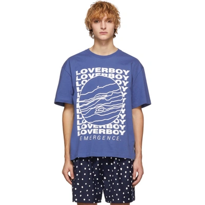 Shop Charles Jeffrey Loverboy Blue Cult Of Jupiter T-shirt