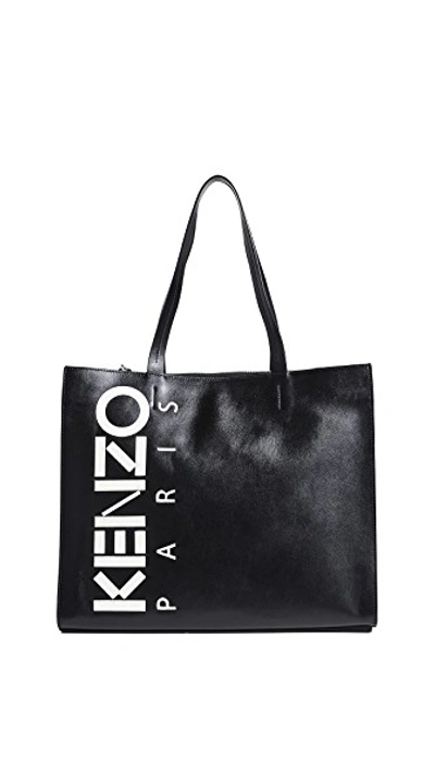 Shop Kenzo Small Shopper In Black