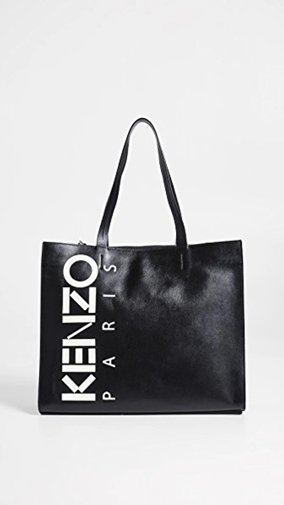 Shop Kenzo Small Shopper In Black