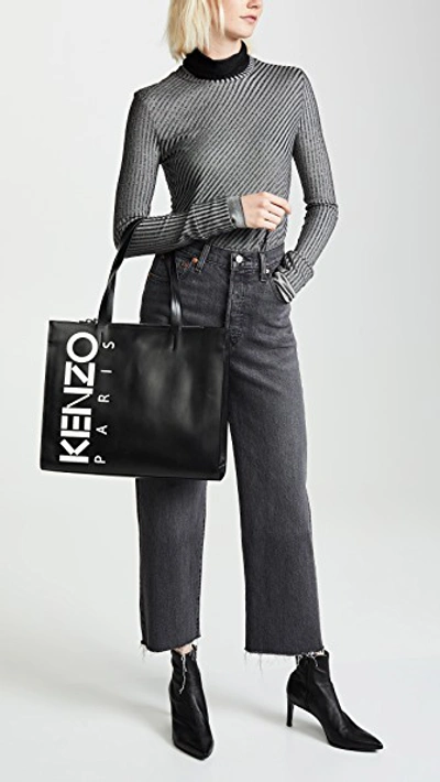 Shop Kenzo Small Shopper In Black