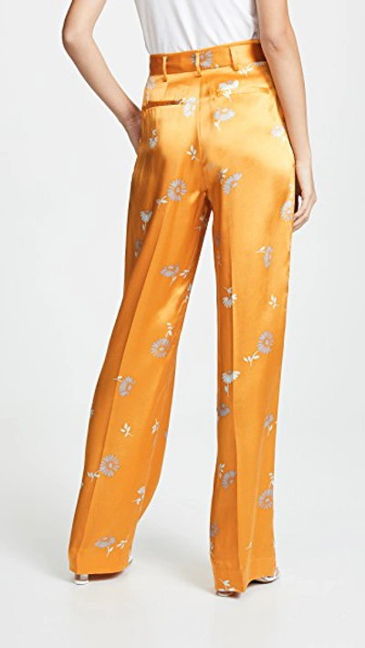 Shop Equipment Margeurite Florale Evonne Trousers In Orangerale Multi