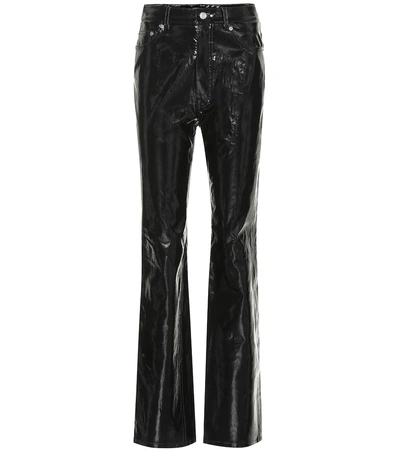 Shop Helmut Lang Patent Leather Pants In Black
