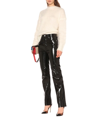 Shop Helmut Lang Patent Leather Pants In Black