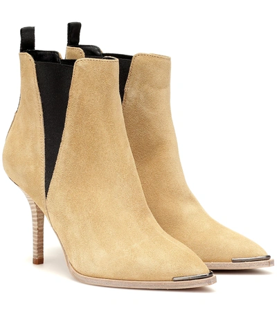 Shop Acne Studios Jemma Suede Ankle Boots In Beige