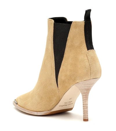 Shop Acne Studios Jemma Suede Ankle Boots In Beige