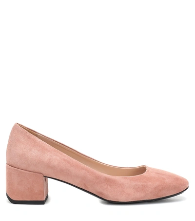 Shop Tod's Suede Pumps In Pink