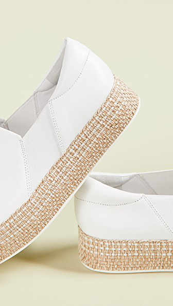 white platform espadrille sneakers