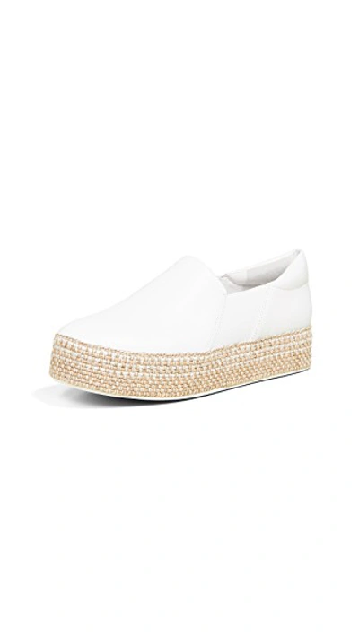 Shop Vince Wilden Platform Slip On Sneakers In White